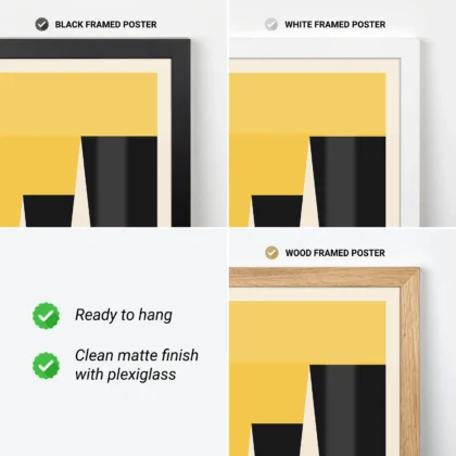 Bauhaus Print – Yellow Urban Roofs