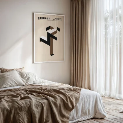 Bauhaus Print – Brown Running Man