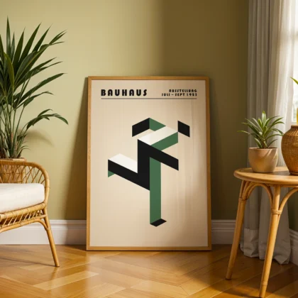 Bauhaus paveikslas – Žalias bėgantis žmogus