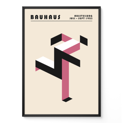 Bauhaus paveikslas – Rožinis bėgantis žmogus