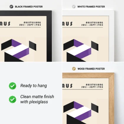 Bauhaus Print – Purple Running Man