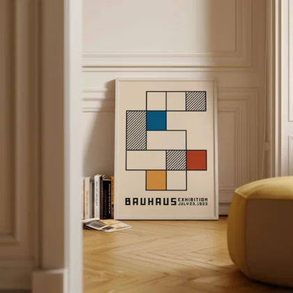 Bauhaus paveikslas – Minimalistinė kompozicija