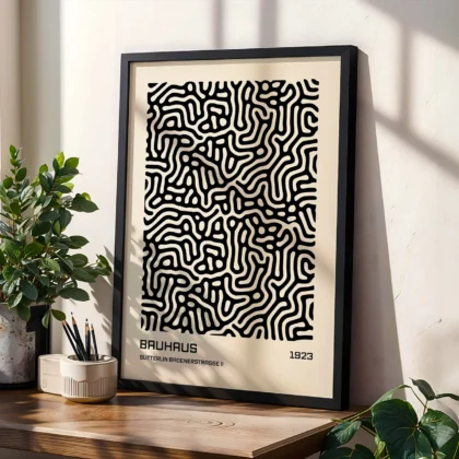 Bauhaus Modern Wall Art Print