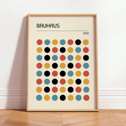 Bauhaus paveikslas – Spalvoti apskritimai