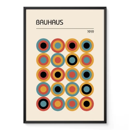 Bauhaus Wandbild – Kreisrhythmus