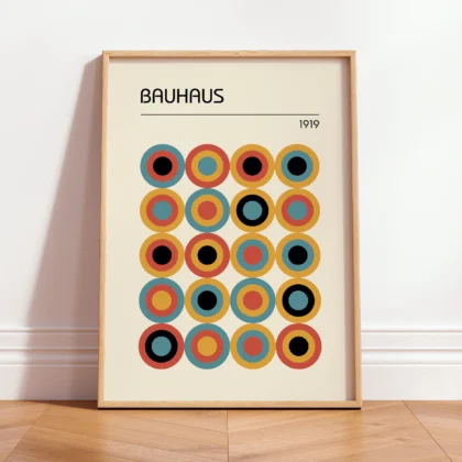 Bauhaus Wandbild – Kreisrhythmus
