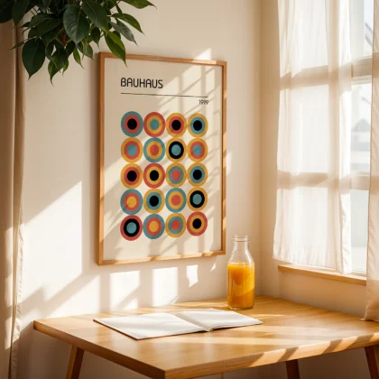 Bauhaus Wandbild – Kreisrhythmus