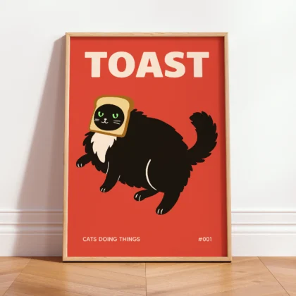 Black Cat Wall Art – Toast