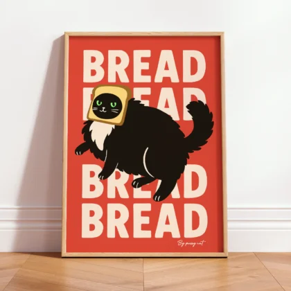 Black Cat Wall Art – Bread