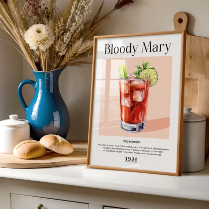 Cocktail Wall Art – Bloody Mary