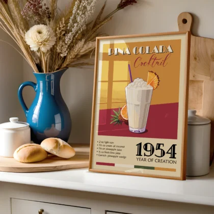 Retro paveikslas – Piña Colada