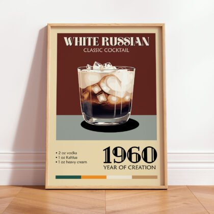 Wandbild – White Russian Cocktail