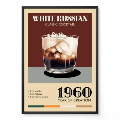 Wandbild – White Russian Cocktail
