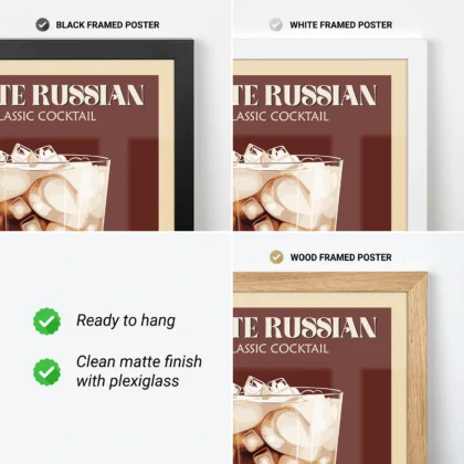 Wandbild – White Russian Cocktail