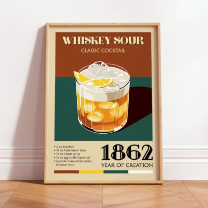 Cocktail Wall Art – Whiskey Sour