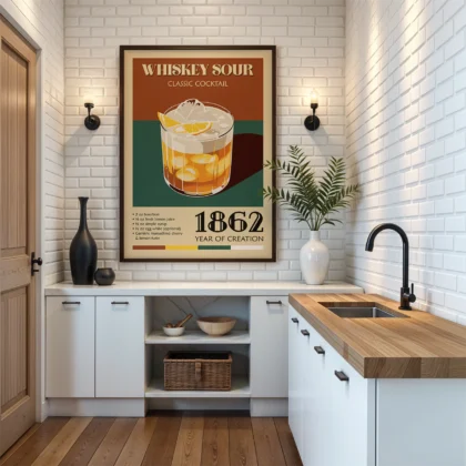 Cocktail Wall Art – Whiskey Sour