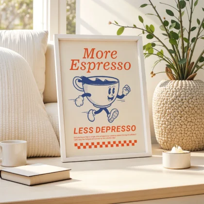 Paveikslas – More Espresso Less Depresso