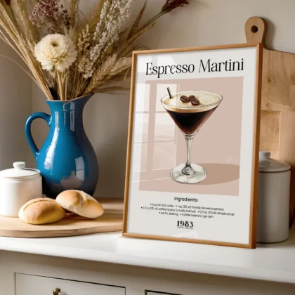 Cocktail Wall Art – Espresso Martini