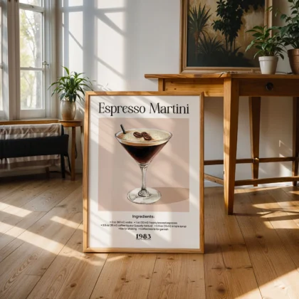 Cocktail Wall Art – Espresso Martini