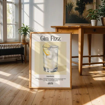Kokteilio paveikslas – Gin Fizz