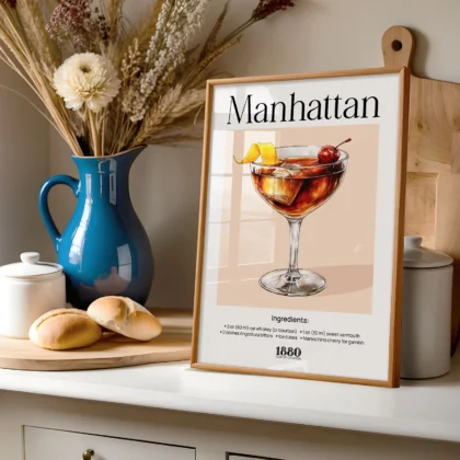 Kokteilio paveikslas – Manhattan