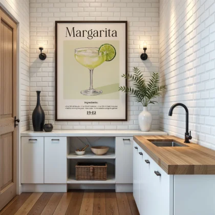 Wandbild – Margarita Cocktail Rezept