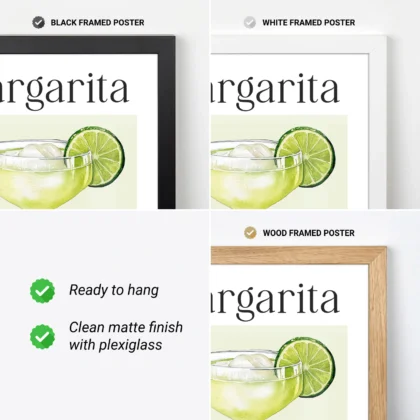 Wandbild – Margarita Cocktail Rezept