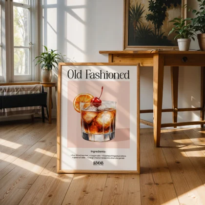Cocktail Wall Art – Old Fashioned