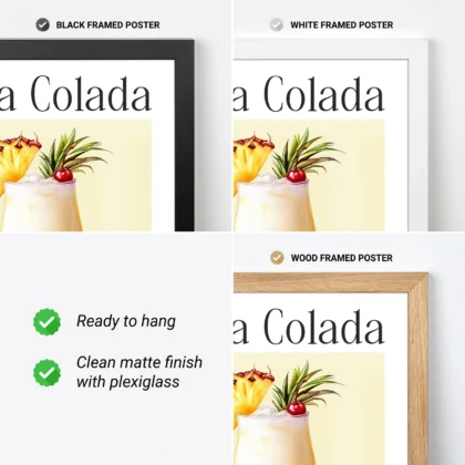 Wandbild – Piña Colada Cocktail Rezept