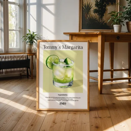 Cocktail Wall Art – Tommy’s Margarita