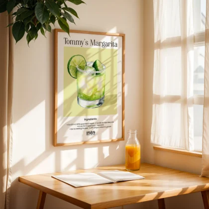 Cocktail Wall Art – Tommy’s Margarita