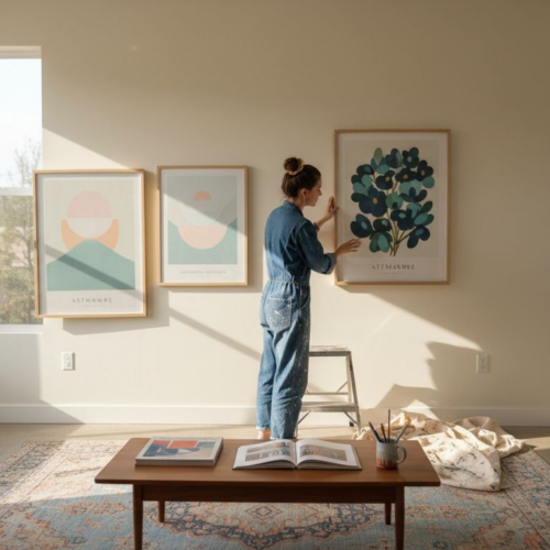 How to Decorate Living Room With Art Prints and Wall Decor