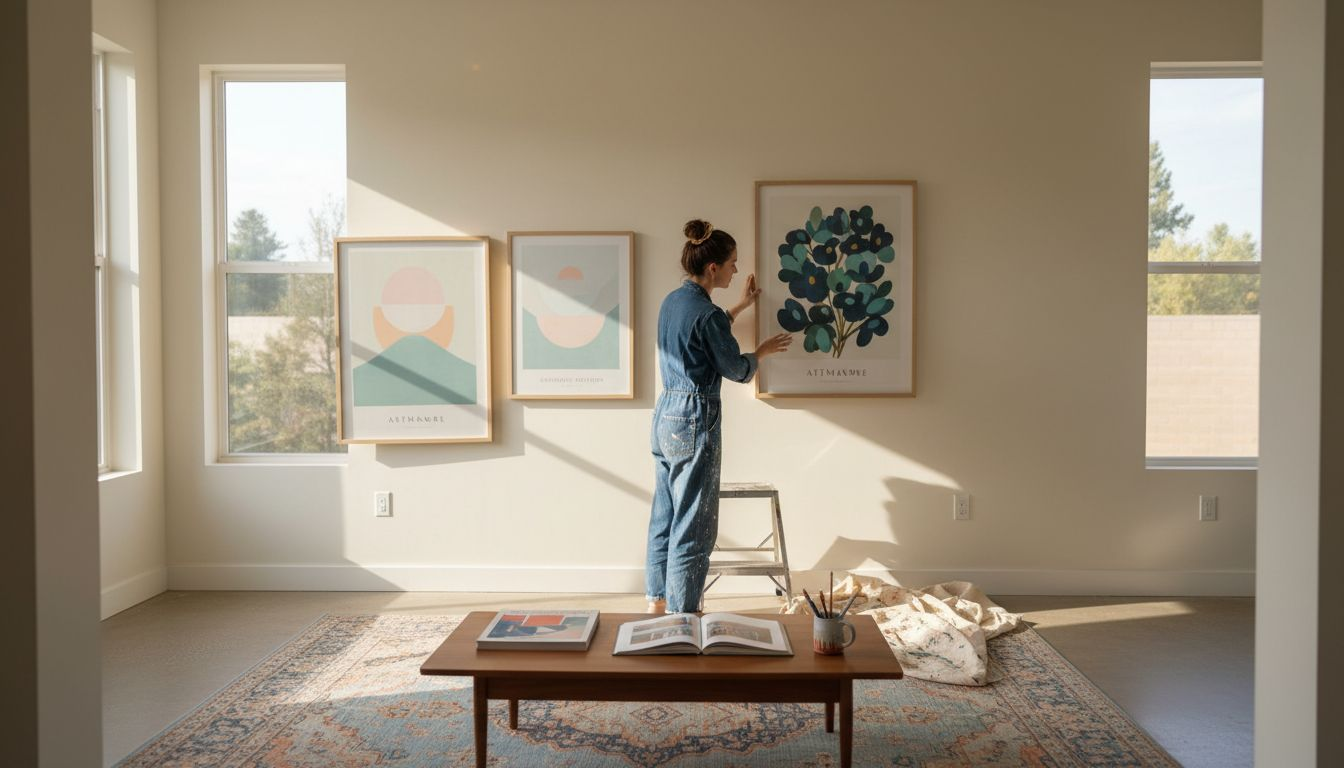 How to Decorate Living Room With Art Prints and Wall Decor