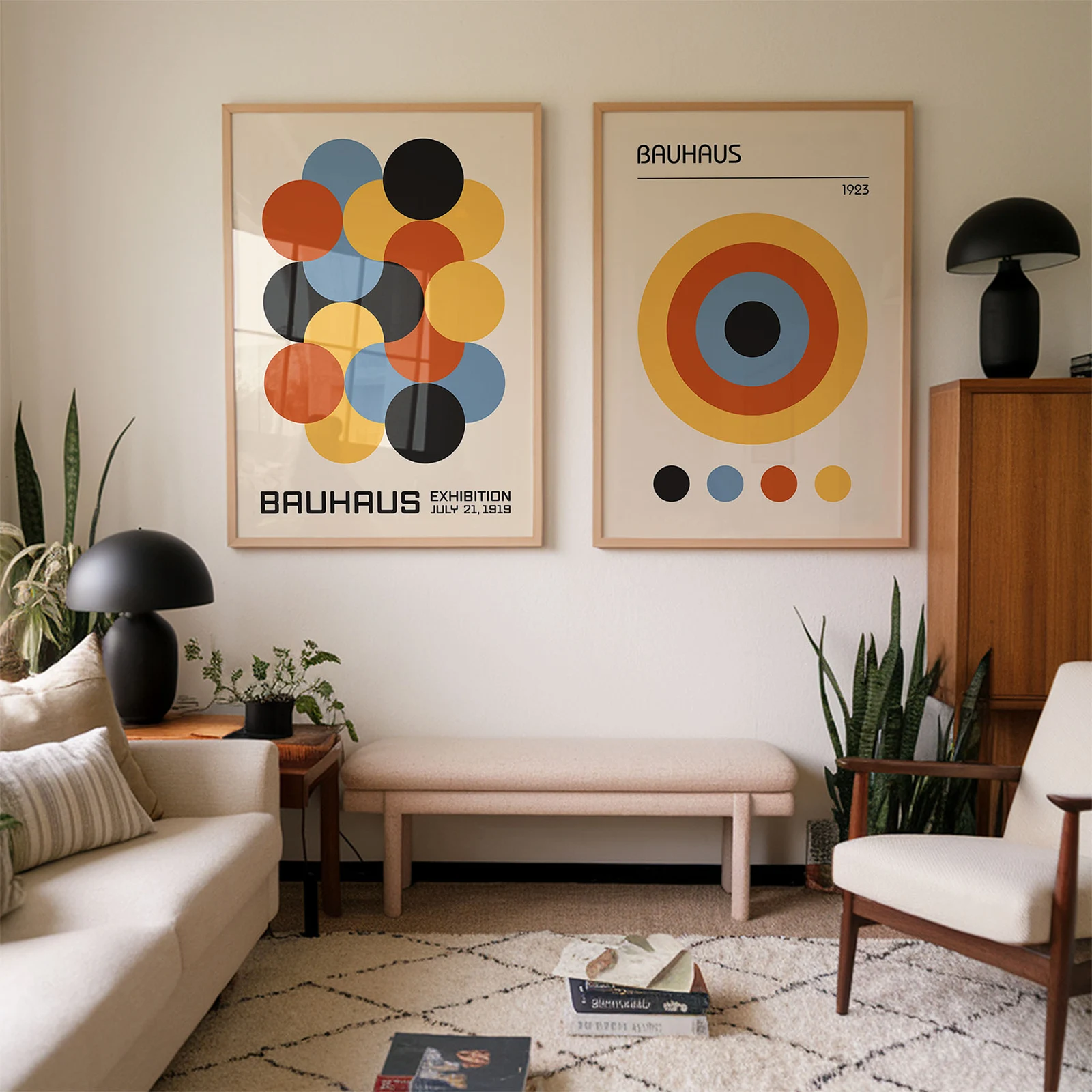 Set of 2 Wall Decor – Bauhaus Minimalist Posters