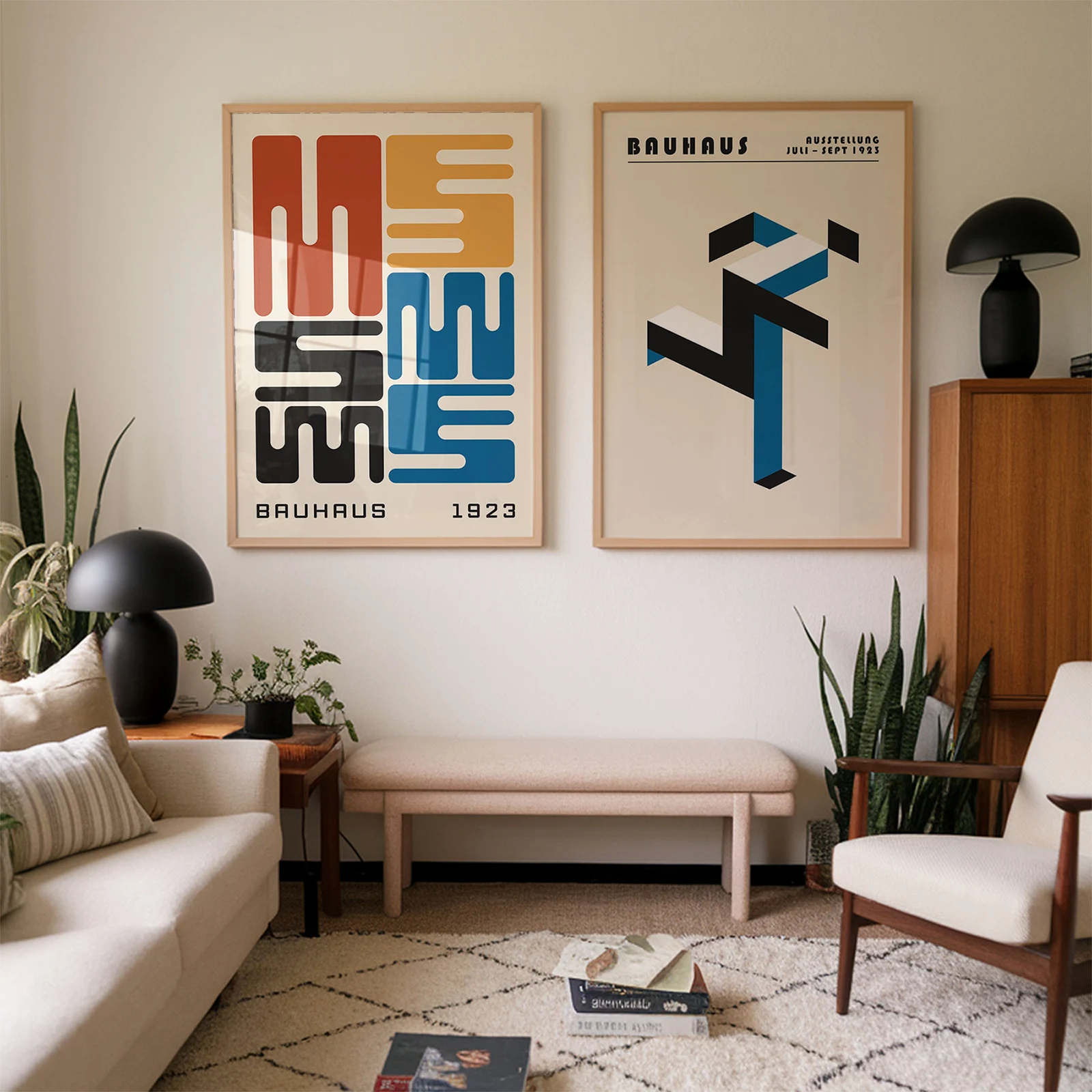 Set of 2 Prints – Minimalist Bauhaus Posters