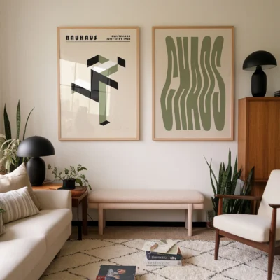 Two Piece Wall Art – Bauhaus Poster Set - Image 2
