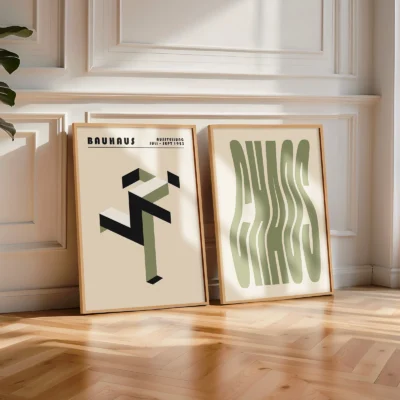 Two Piece Wall Art – Bauhaus Poster Set - Image 6
