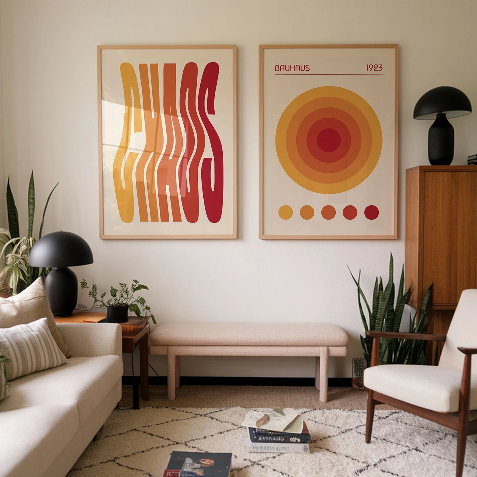 Set of Two Art Prints – Bauhaus Posters for Home Decor