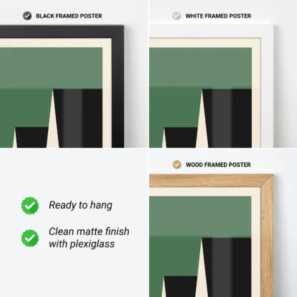 Bauhaus Print Set of 2 – Urban Rhythm Green