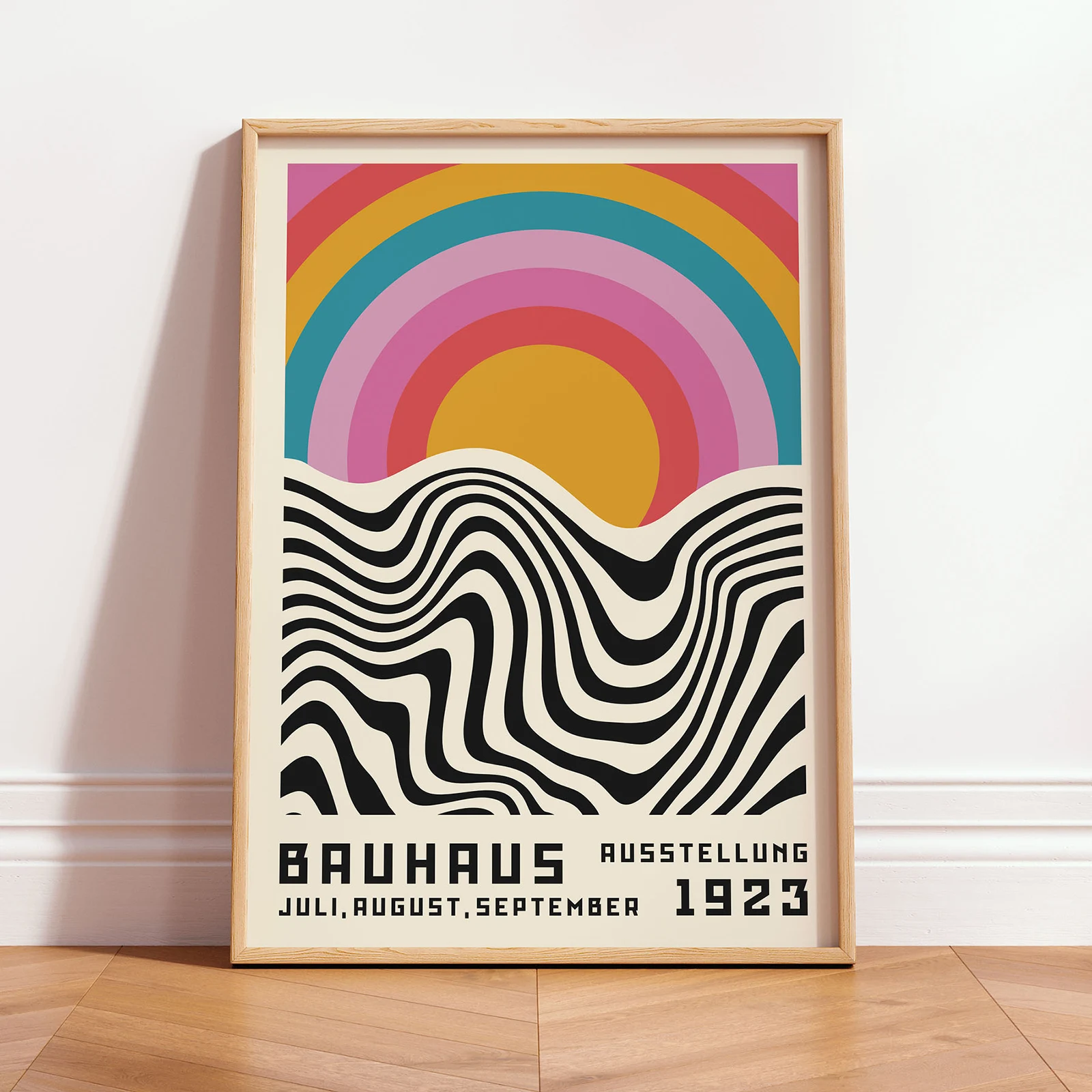 Retro Style Wall Art – Bauhaus 1923 Colorful Poster