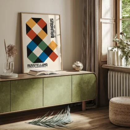 Bauhaus 1923 Print – Geometric Block