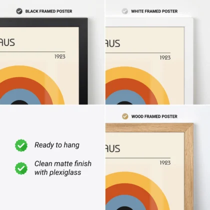 Bauhaus Print Set of 3 – Circle Harmony