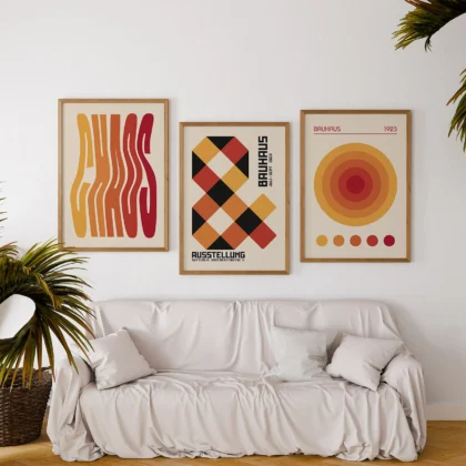 Bauhaus Print Set of 3 – Solar Balance