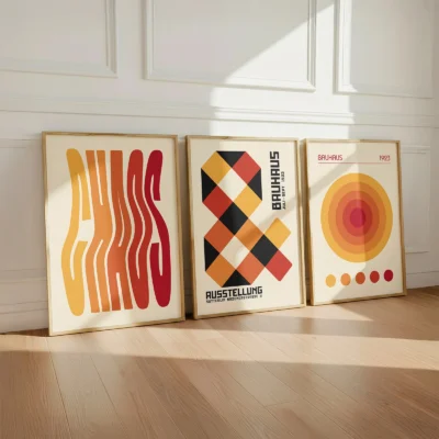 Bauhaus Print Set of 3 – Solar Balance