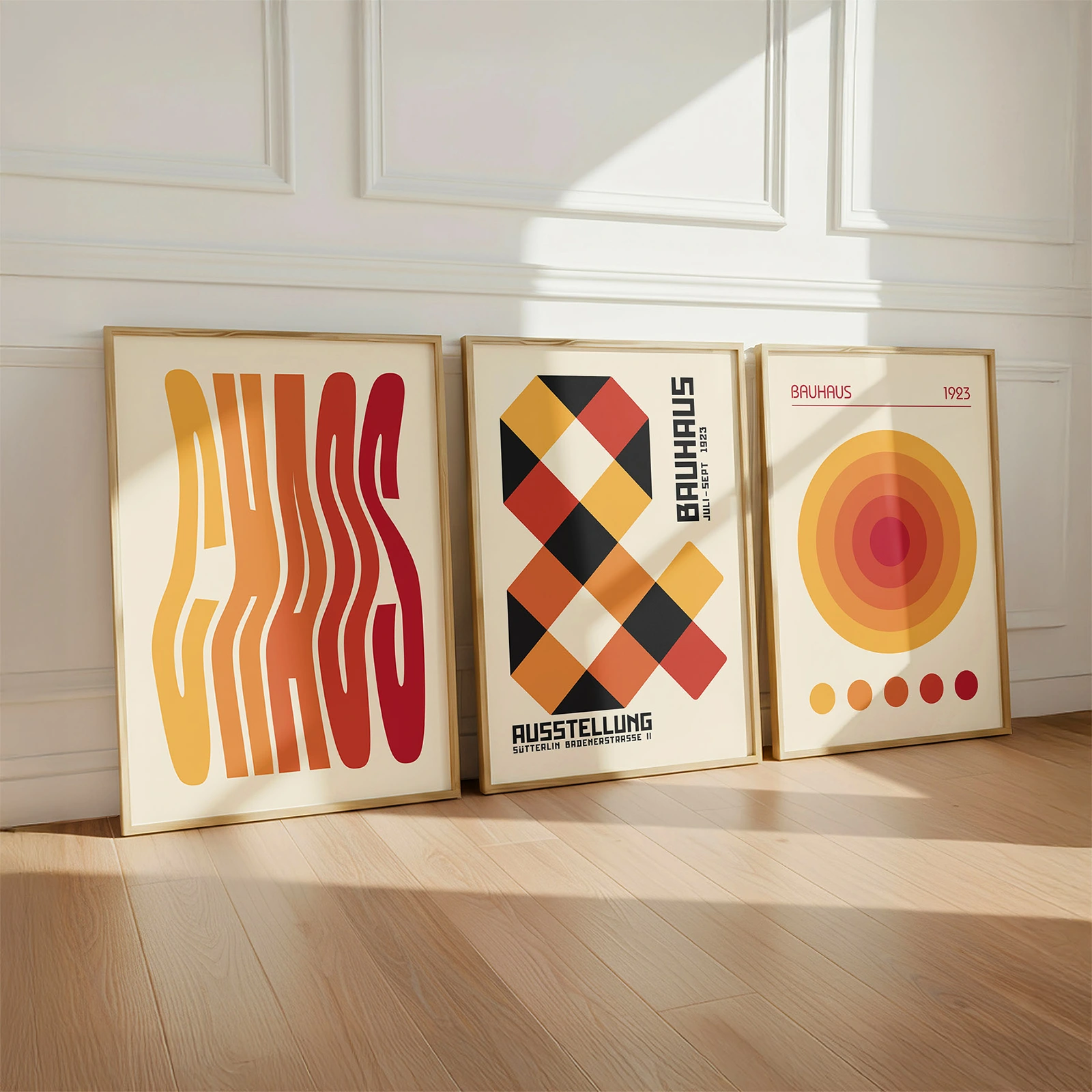 Bauhaus Print Set of 3 – Solar Balance
