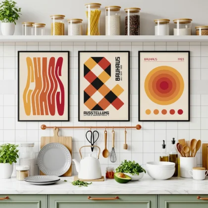 Bauhaus Print Set of 3 – Solar Balance