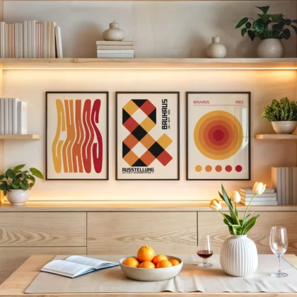 Bauhaus Print Set of 3 – Solar Balance