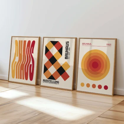Bauhaus Print Set of 3 – Solar Balance