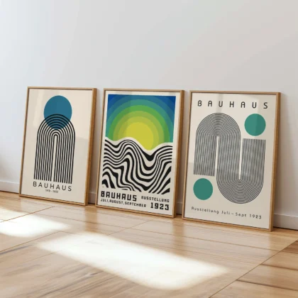 Bauhaus Print Set of 3 – Calm Geometry