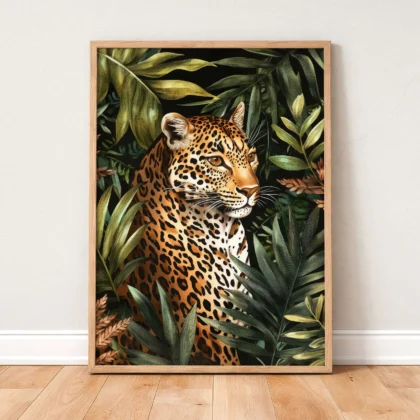 Wandbild – Leopard